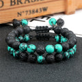 Healing Lava Stone Bracelet Chain for Men and Women