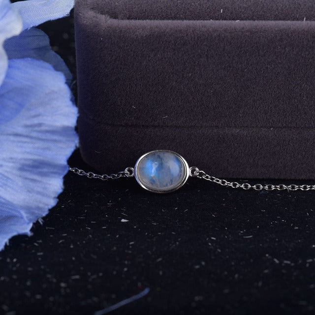 Moonstone Bracelet in Sterling Silver Fertility Chain