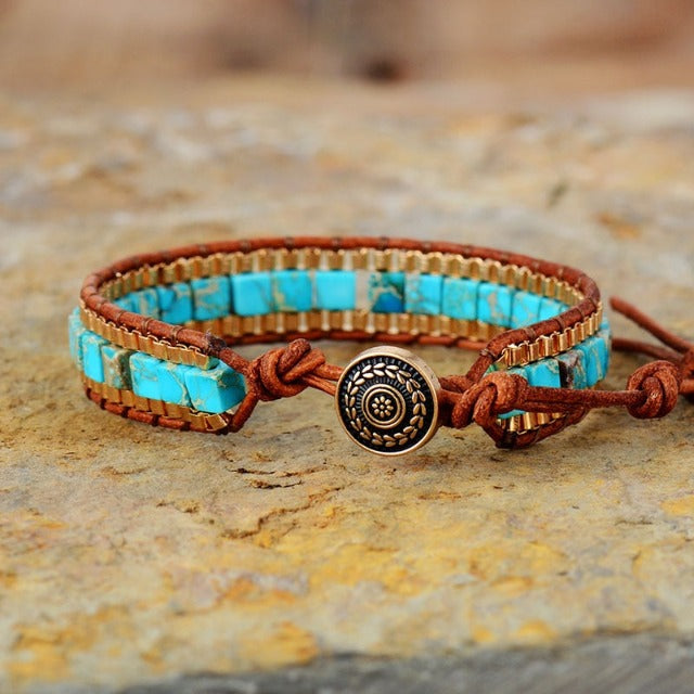 Jasper Turquoise Stone Bracelet