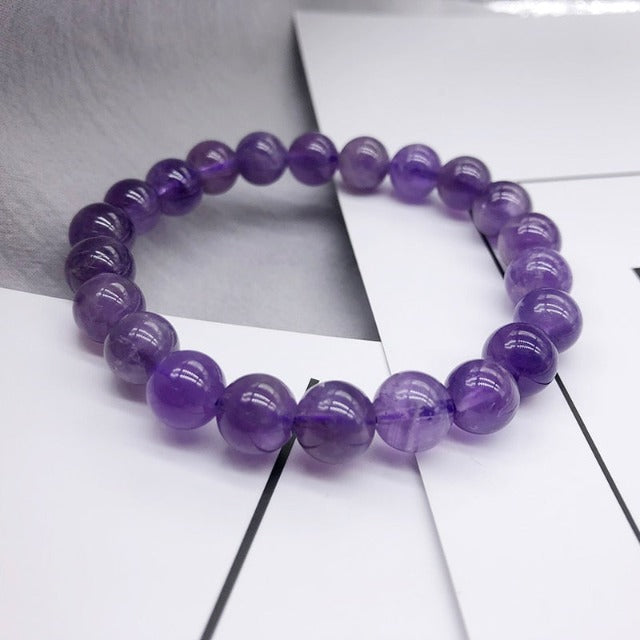 Natural Stone Amethyst Bracelet