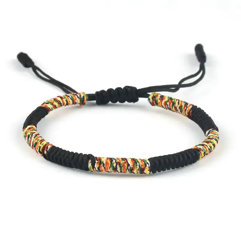 Tibetan Buddhist ID Bracelet in Cord