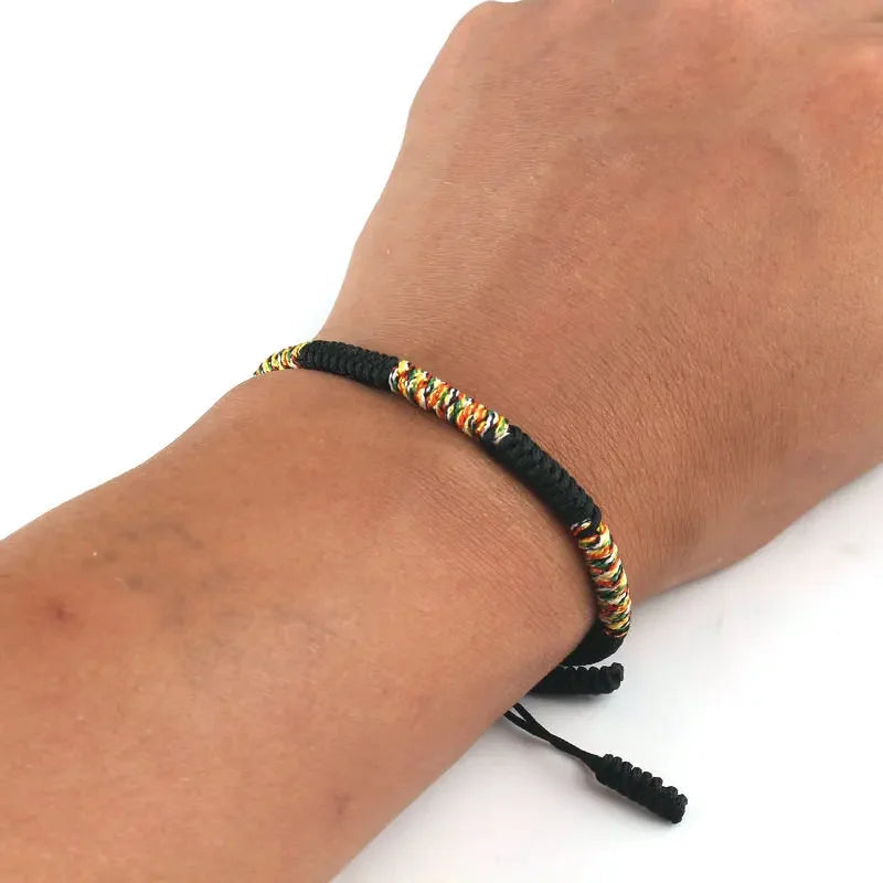 Tibetan Buddhist ID Bracelet in Cord
