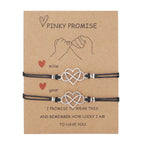 Bracelet for Loving Couple (Set of 2 Bracelets) infinity heart
