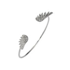 Women's bracelet angel wings silver