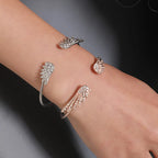 Women's bracelet angel wings rose gold
