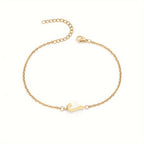 Personalized Bracelet for Women with Gold Initial j