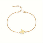 Personalized Bracelet for Women with Gold Initial w