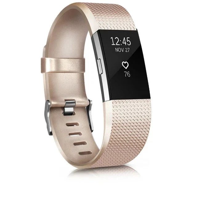 Fitbit Charge 2 white gold band