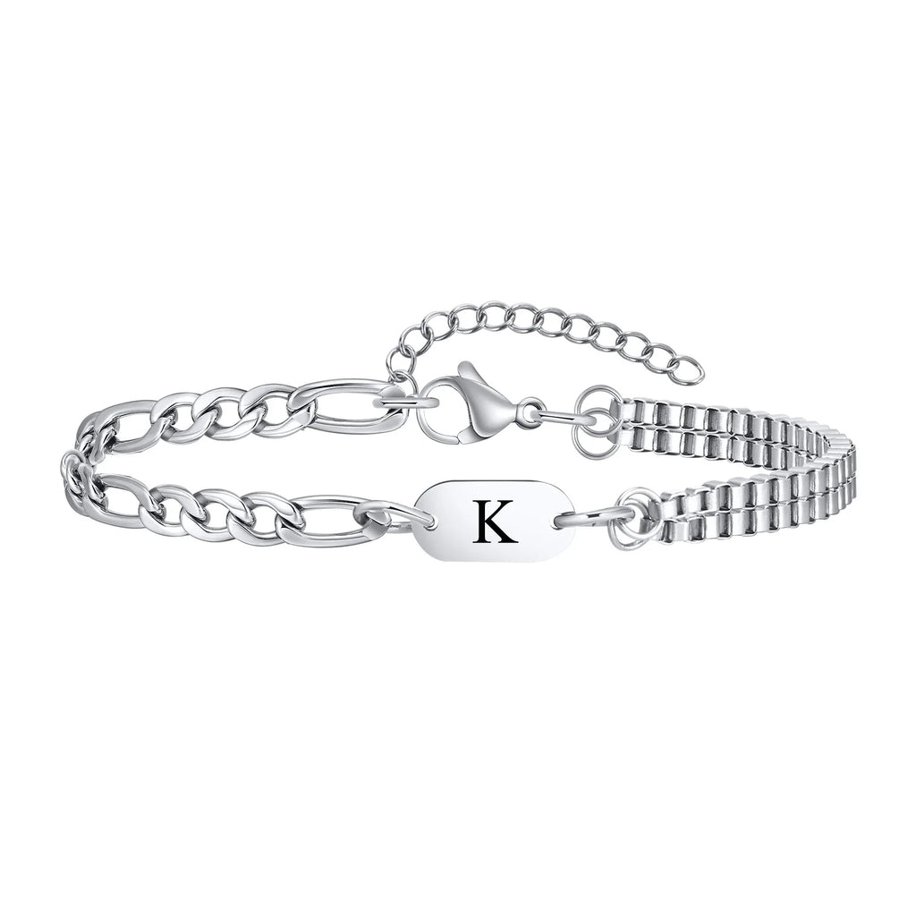 Men's initial bracelet k