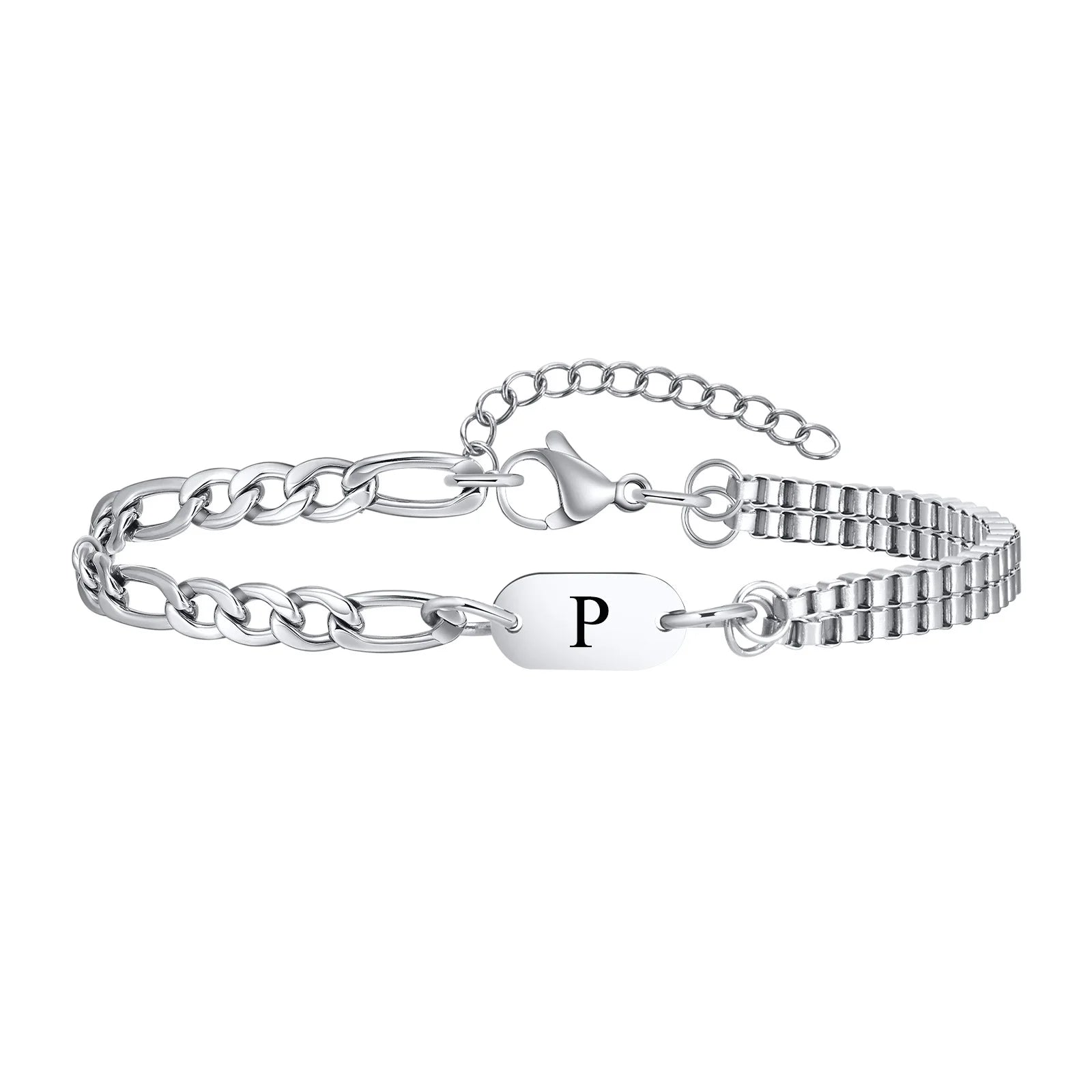 Men's initial bracelet p