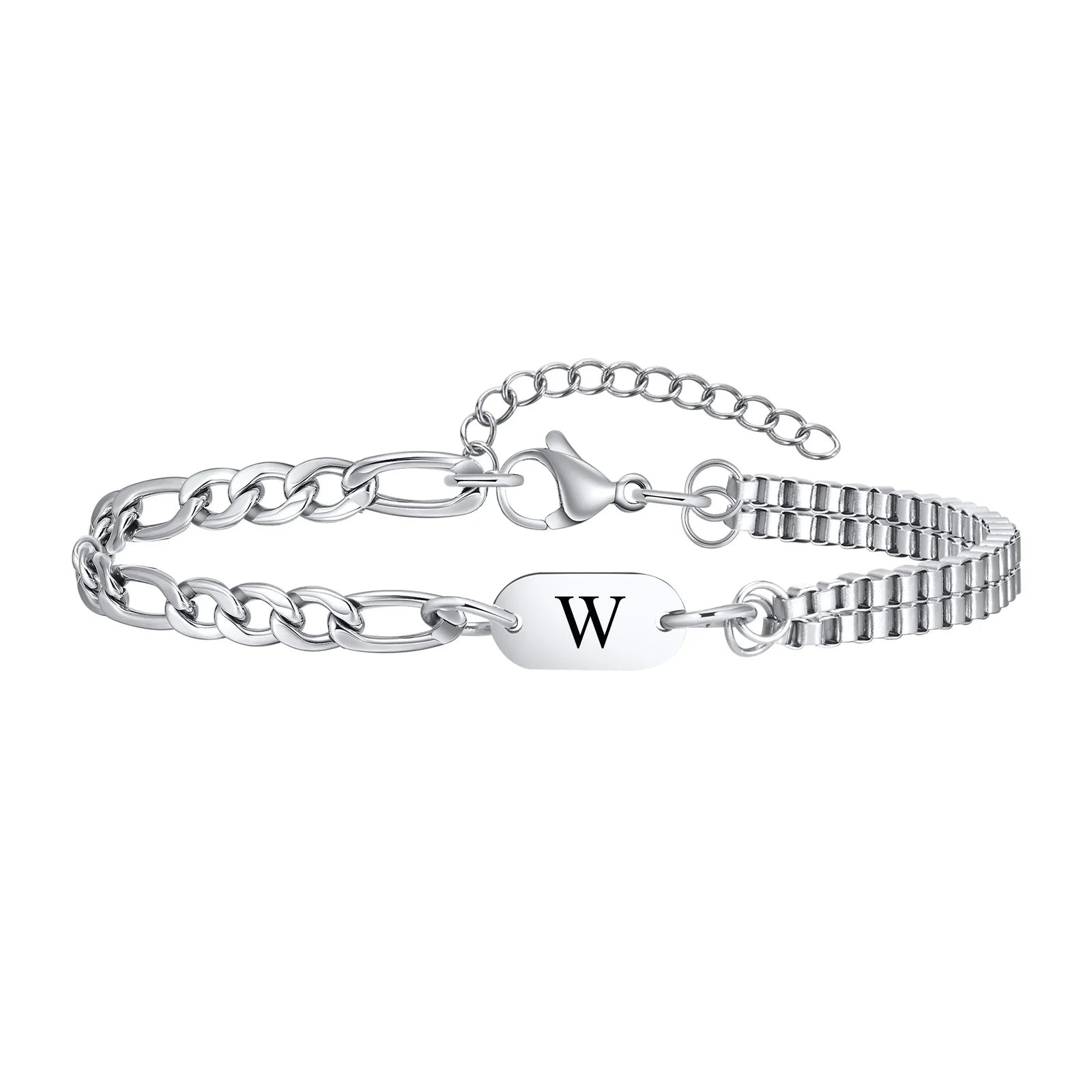 Men's initial bracelet w
