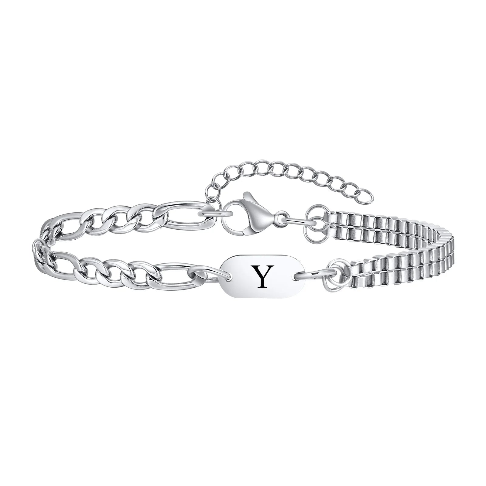 Men's initial bracelet y