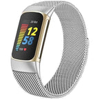 Bracelet for Fitbit Charge 3 Charge 4 Charge 5 silver watch