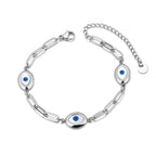 Retro Evil Eye Bracelet silver