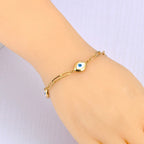 Retro Evil Eye Bracelet gold