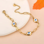 Retro Evil Eye Bracelet gold