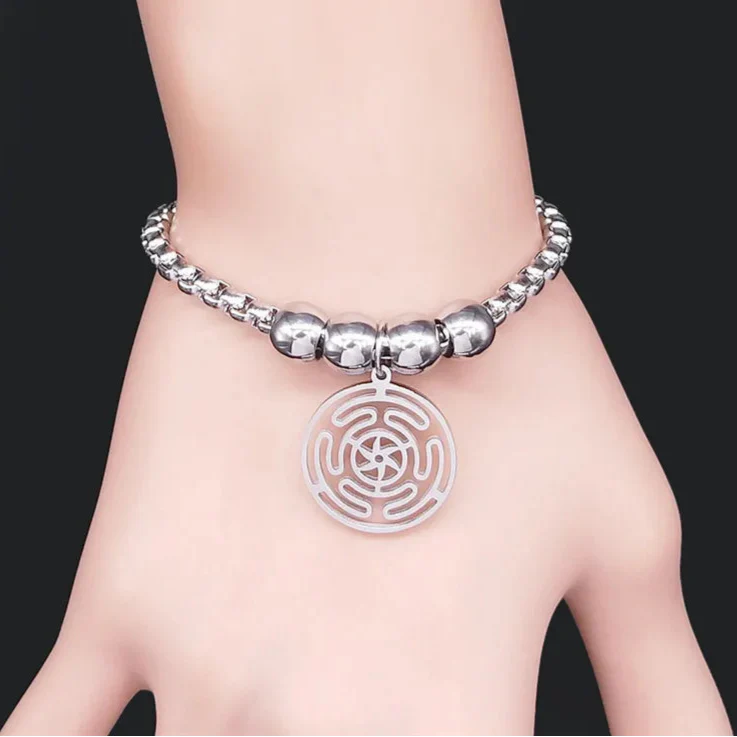 Hecate's Wheel Bracelet Strophalos Wiccan Witchcraft