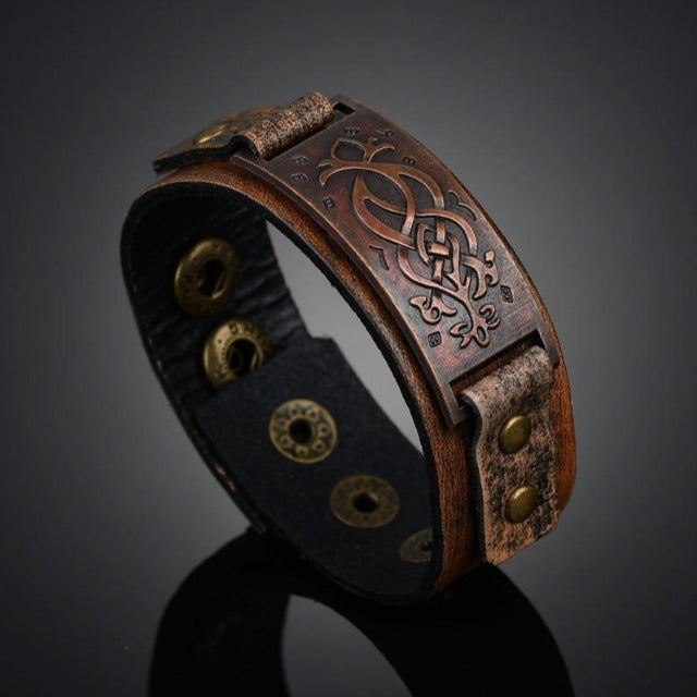 Scandinavian Leather Men's Bracelet