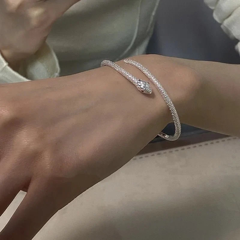 Silver Snake Bracelet