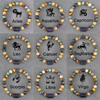 Zodiac Sign Bracelet 12 Constellations Curb Bracelet Men Women Astrology