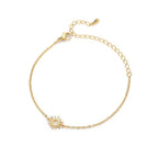 Women's Sun Bracelet Link Chain Gold 