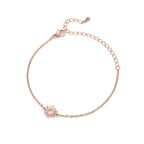 Women's Sun Bracelet Link Chain Rose Gold
