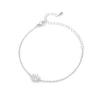 Women's Sun Bracelet Link Chain Silver
