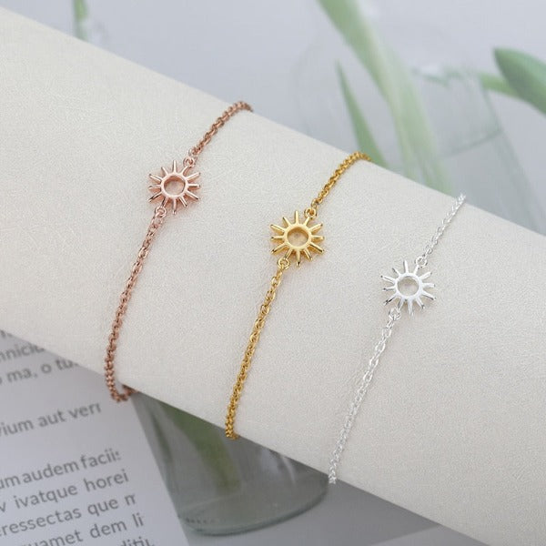 Women's Sun Bracelet Link Chain Star