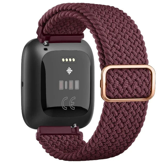 Super Stretch Fitbit Versa 1 Versa 2 Versa Lite Watch Band burgundy