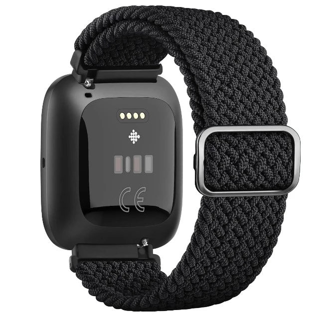 Super Stretch Fitbit Versa 1 Versa 2 Versa Lite Watch Band black