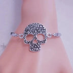 Women's Silver Skull Bracelet