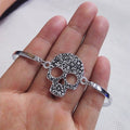 Women's Silver Skull Bracelet
