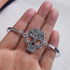 Women's Silver Skull Bracelet