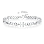 Twisted Initial Bracelet h