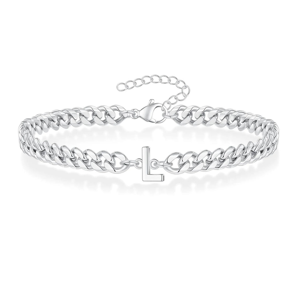 Twisted Initial Bracelet l