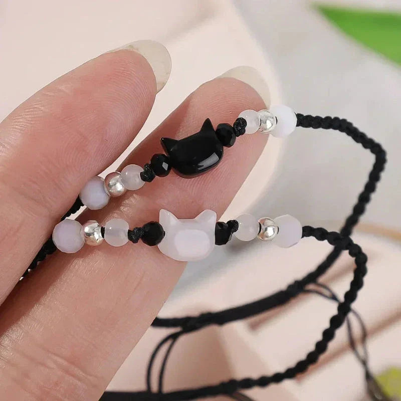 Braided Cat Moonstone Bracelet 1