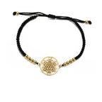 Women's Colored Metatron's Cube Bracelet Black