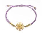 Women's Colored Metatron's Cube Bracelet Purple