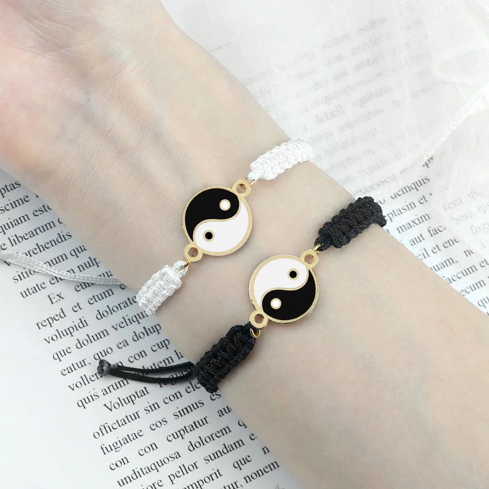 Yin Yang Braided Bracelet 
