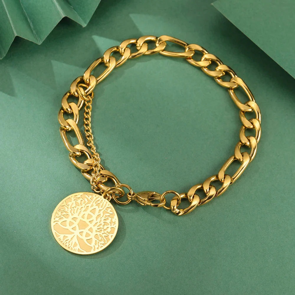Triquetra Bracelet Trinity Knot gold