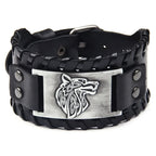 Viking Bracelet Fenrir Wolf Silver