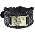 Viking Bracelet Fenrir Wolf Gold