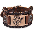 Viking Bracelet Fenrir Wolf Rose Gold