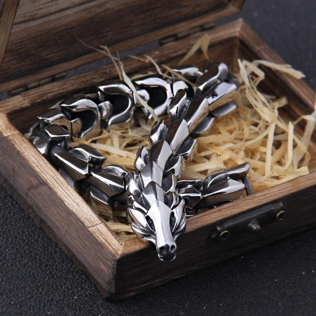 Viking Ouroboros Bracelet