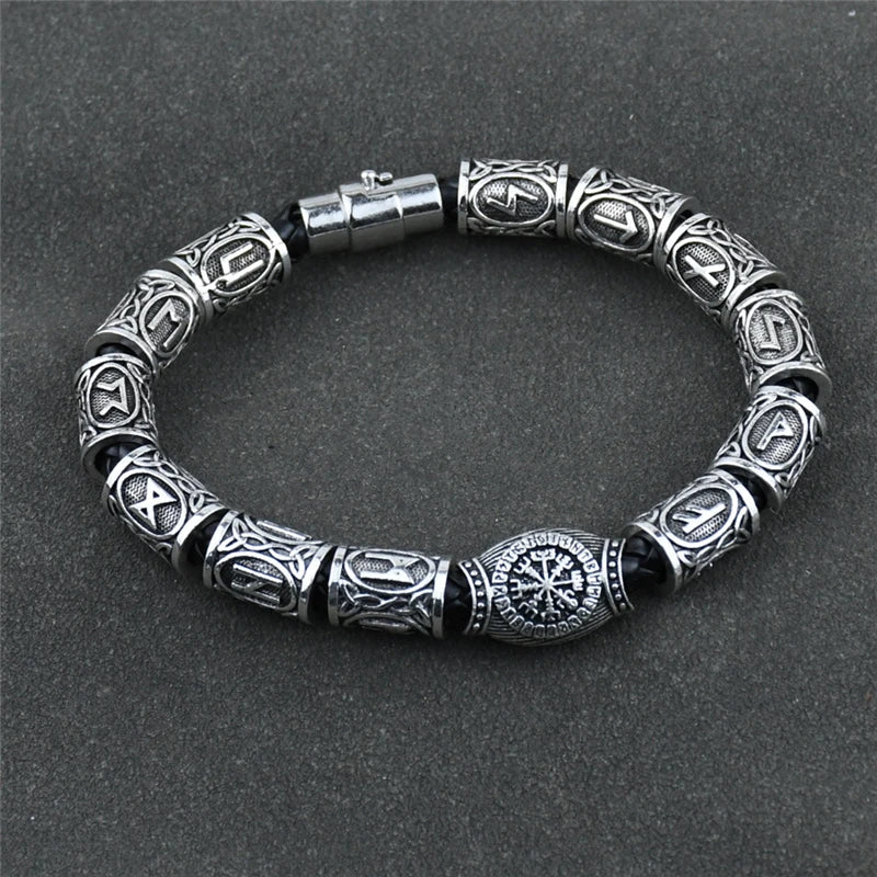 Viking Bracelet Celtic Runes Silver