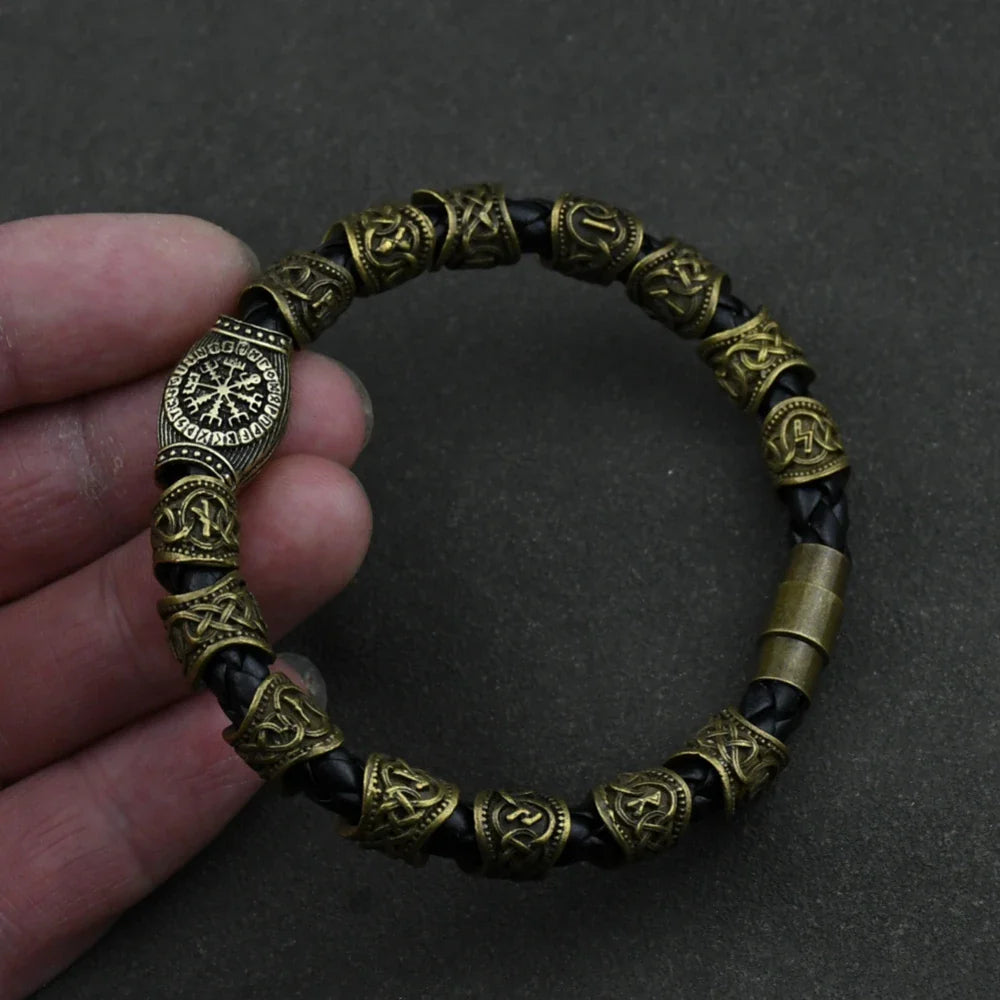 Viking Bracelet Celtic Runes Bronze