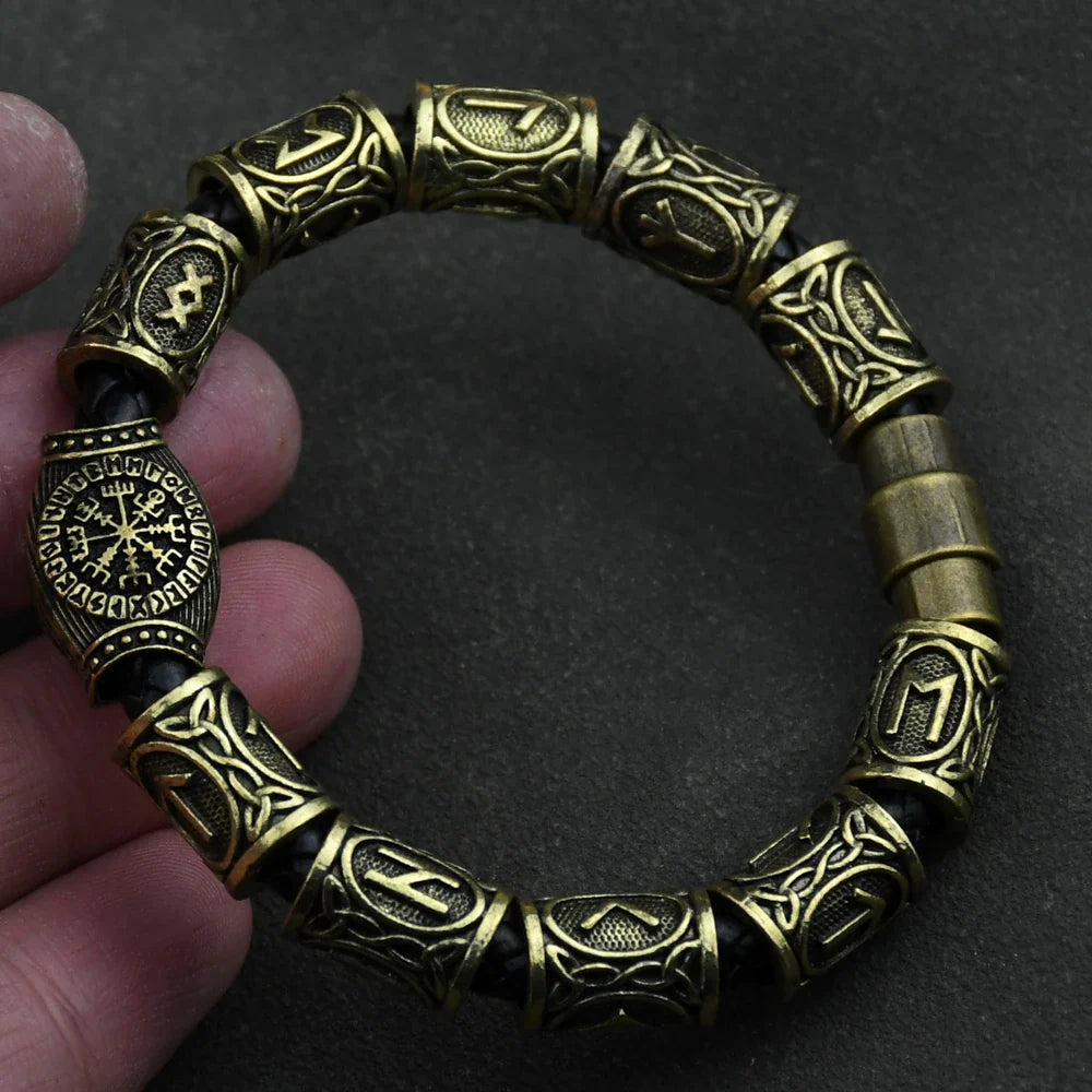 Viking Bracelet Celtic Runes Bronze