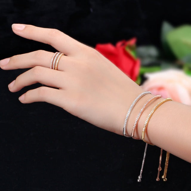 Bracelet with Zircon Woman
