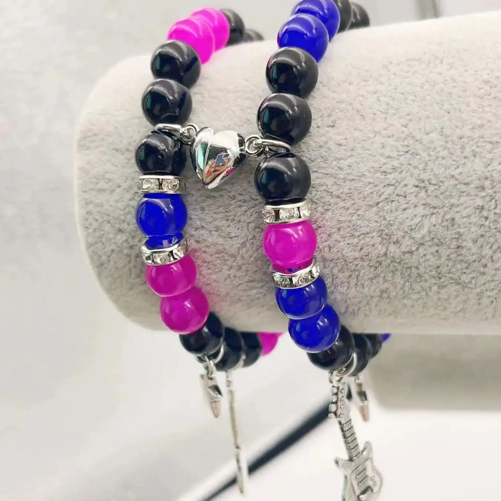 Couples Guitar Magnetic Bracelet