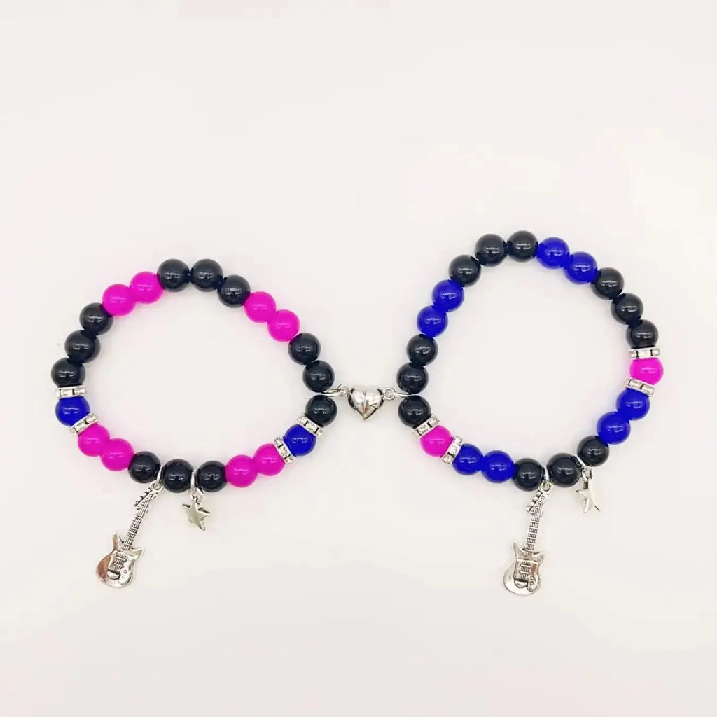 Couples Guitar Magnetic Bracelet